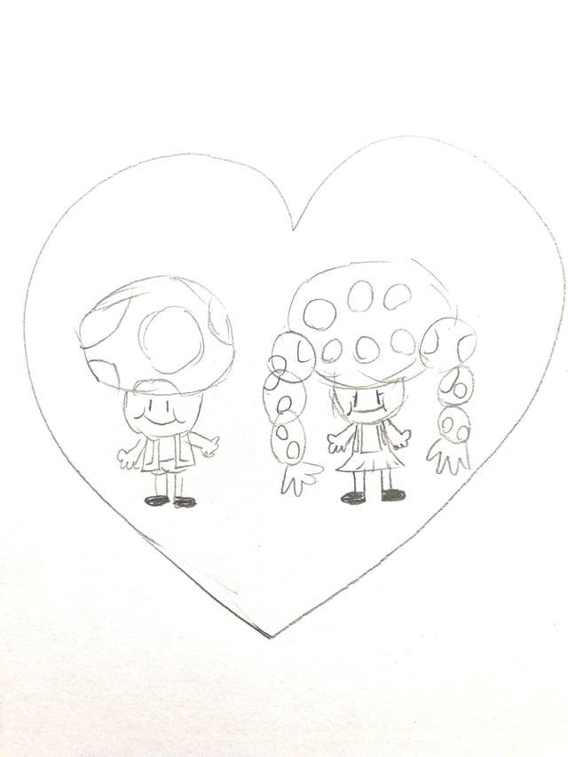 I drew toad and toadette rcasualnintendo