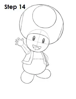 How to draw toad nintendo
