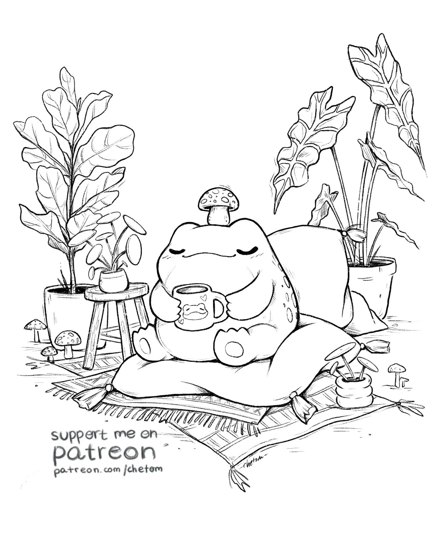 Chetom âððâ on x made a froggy coloring page ðð httpstcojtxrrmrwu x