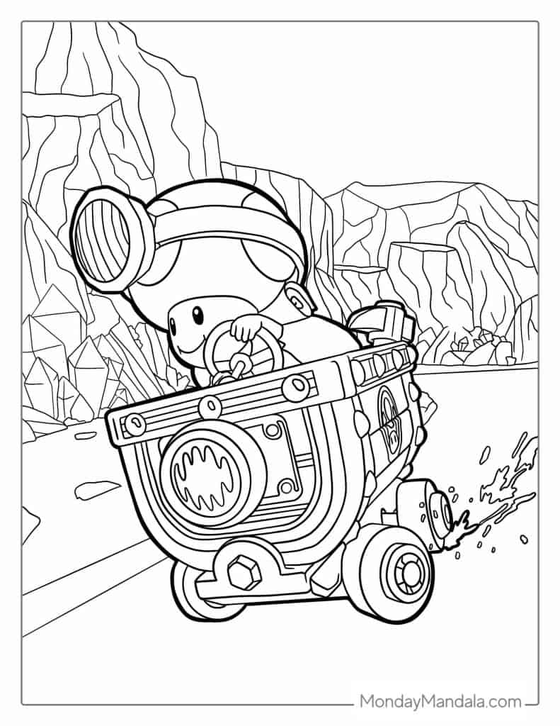Toad coloring pages free pdf printables