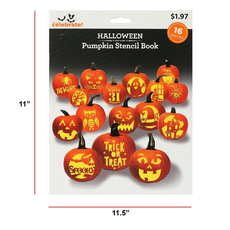 Halloween pumpkin carving stencil book in x in by way to celebrate