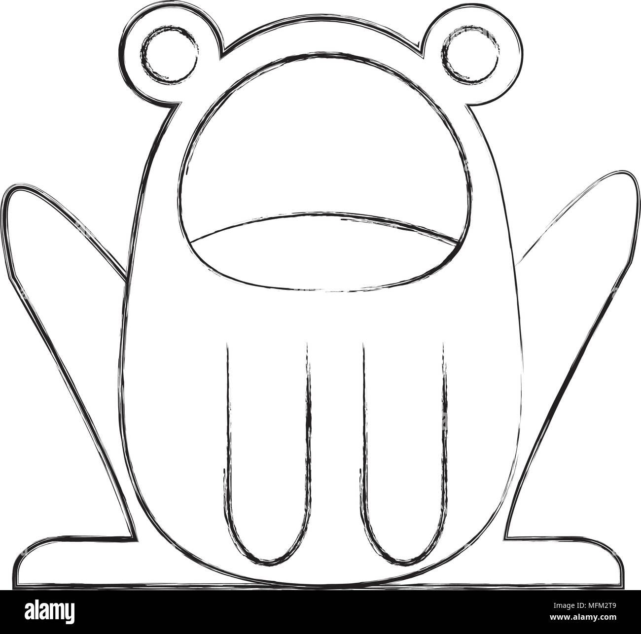 Young toad stock vector images