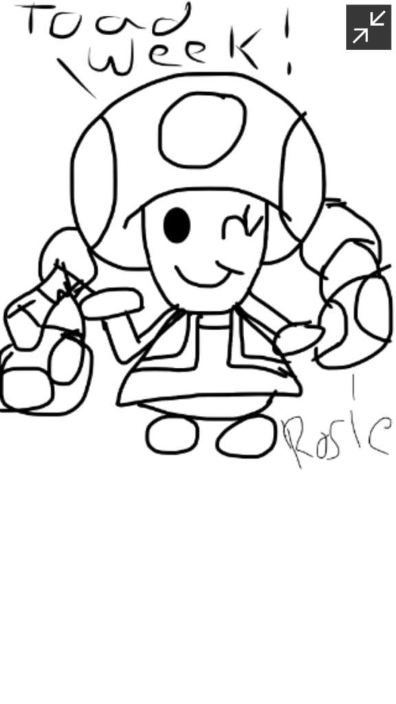Toadette is celebrating toad week mario amino