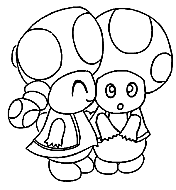 Toadette coloring pages