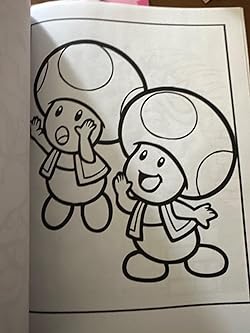 Princess peach coloring book many one sided drawing jumbo pages of characters and iconic scenes for children kids girls boys ages
