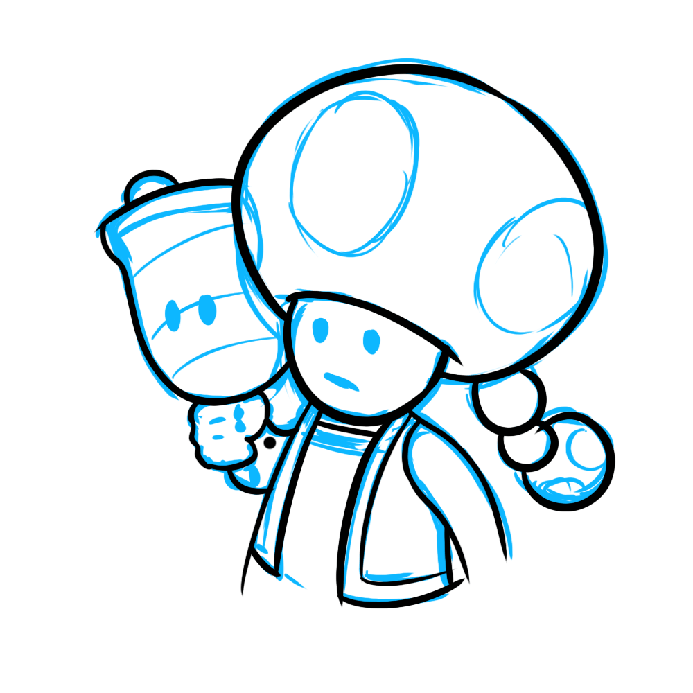 Drawing project toadette emote