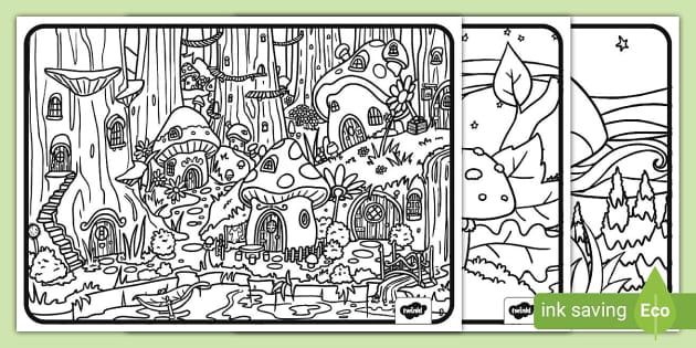 Toadstool mindfulness louring pages
