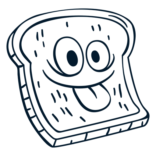 French toast stroke png svg design for t