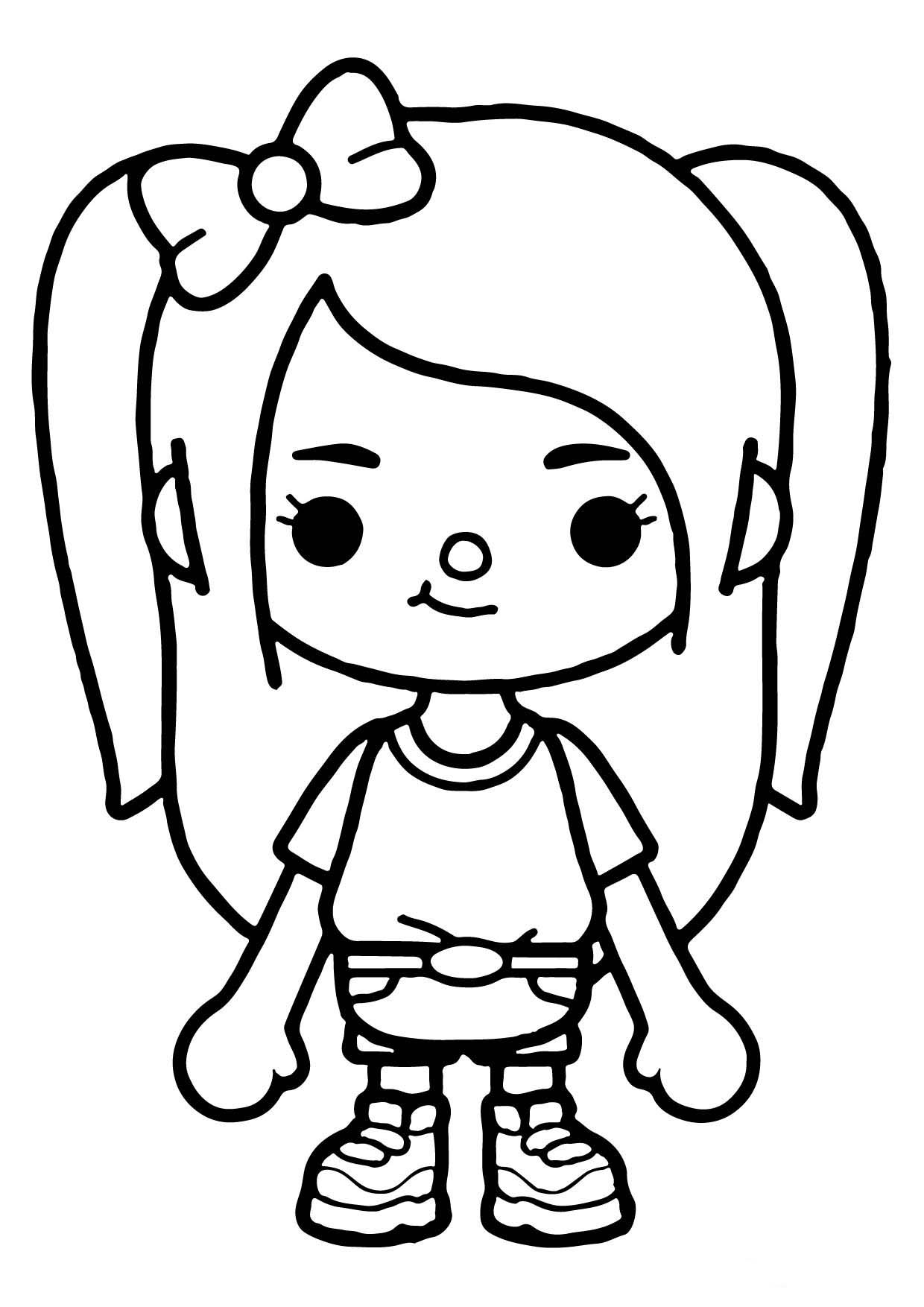 Coloring of the characters of toka boka download and print