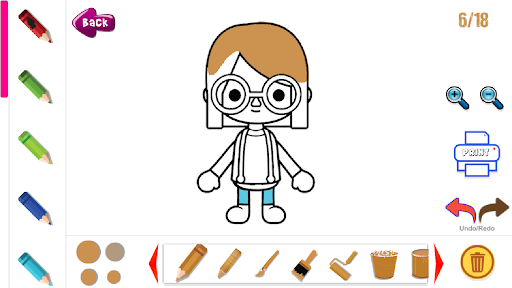Toca boca coloring world game