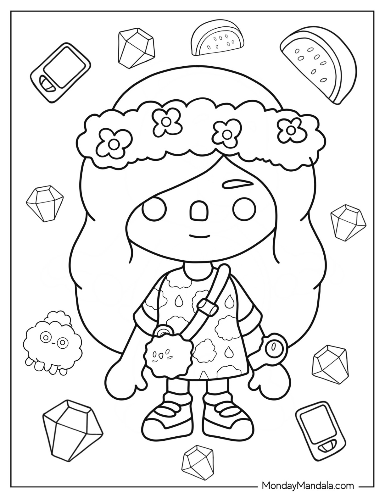 Toca boca coloring pages free pdf printables