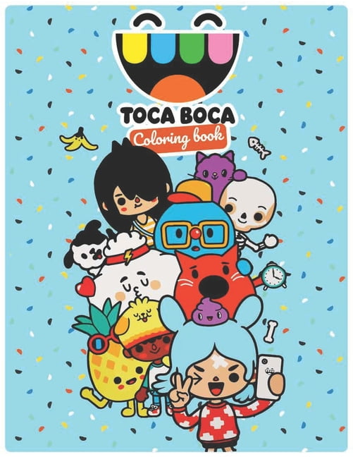 Toca boca coloring book perfect christmas gift with design and high quality paper for the toca life lovers great for toddlers kids and adults with bonus activity pages paperback