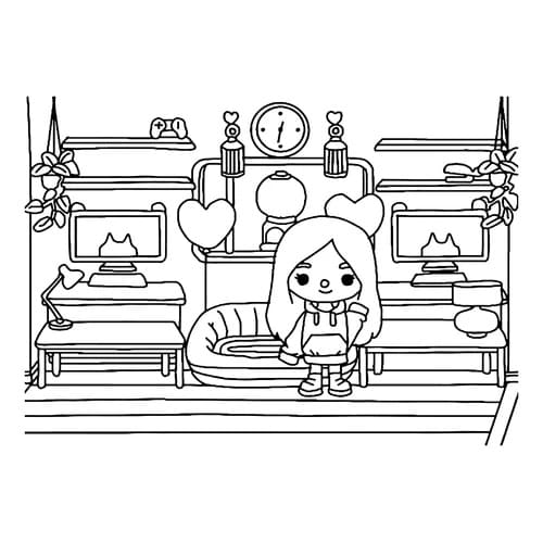 Toca boca coloring pages