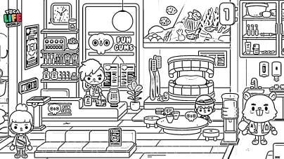 Toca boca toca life coloring pages perfect for children