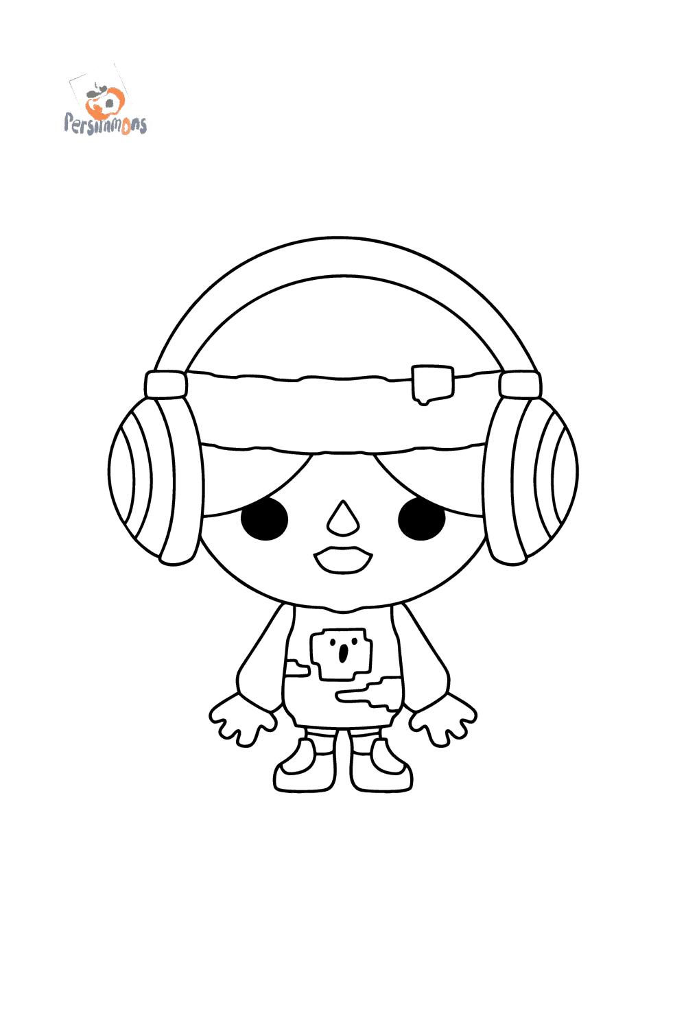 Toca boca baby boy coloring page coloring