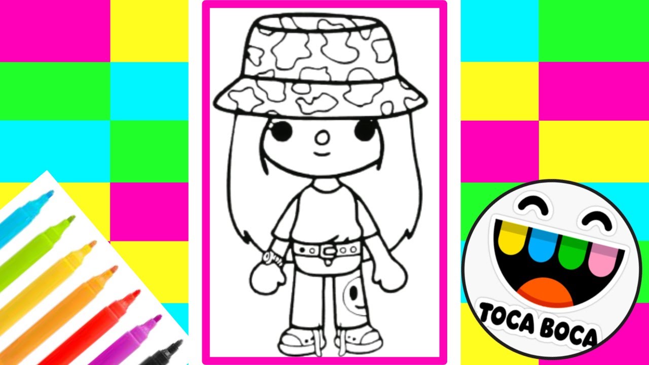 Coloring toca bocamarkerstoca boca coloring page