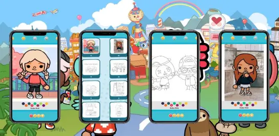 Download toca boca coloring book android on pc