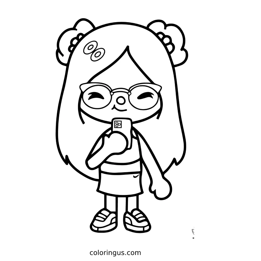 Toca boca coloring pages coloring pages cute easy drawings cartoon coloring pages