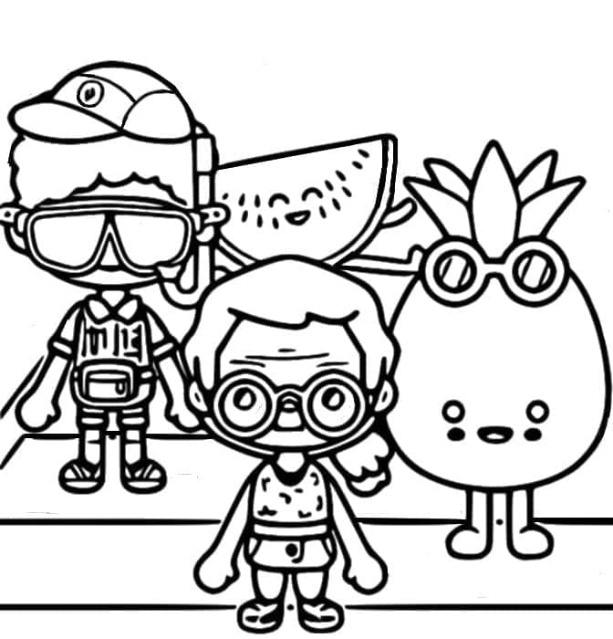 Toca boca coloring pages
