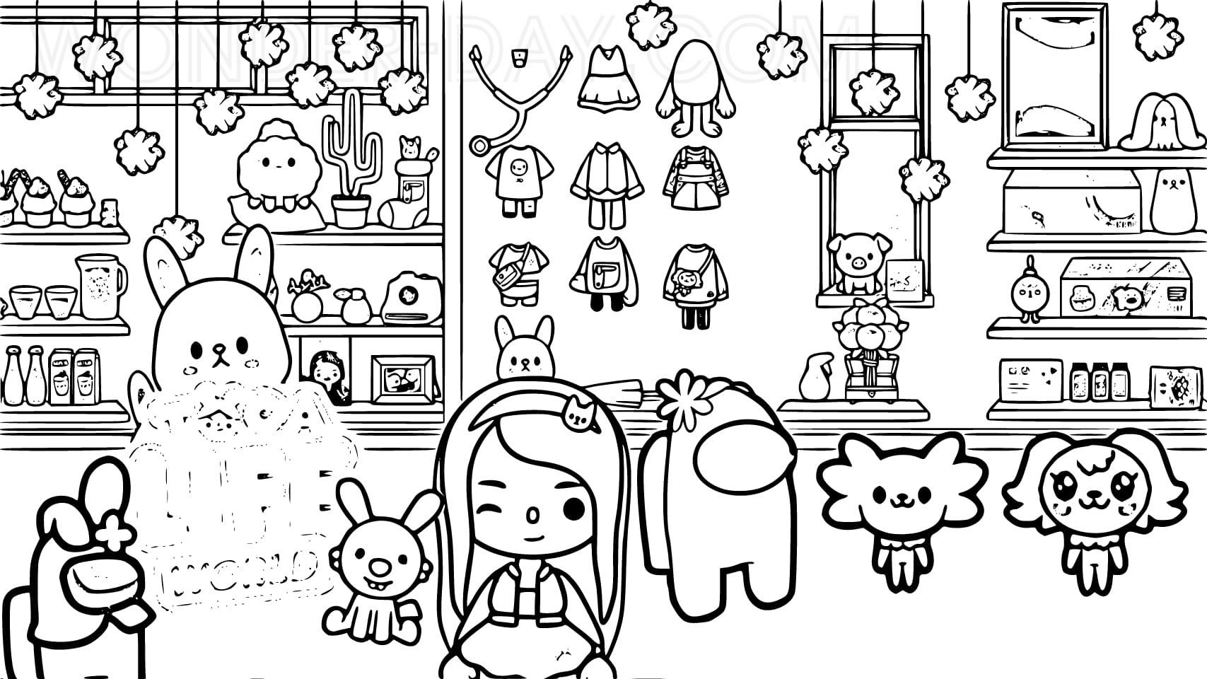 Toca boca coloring pages