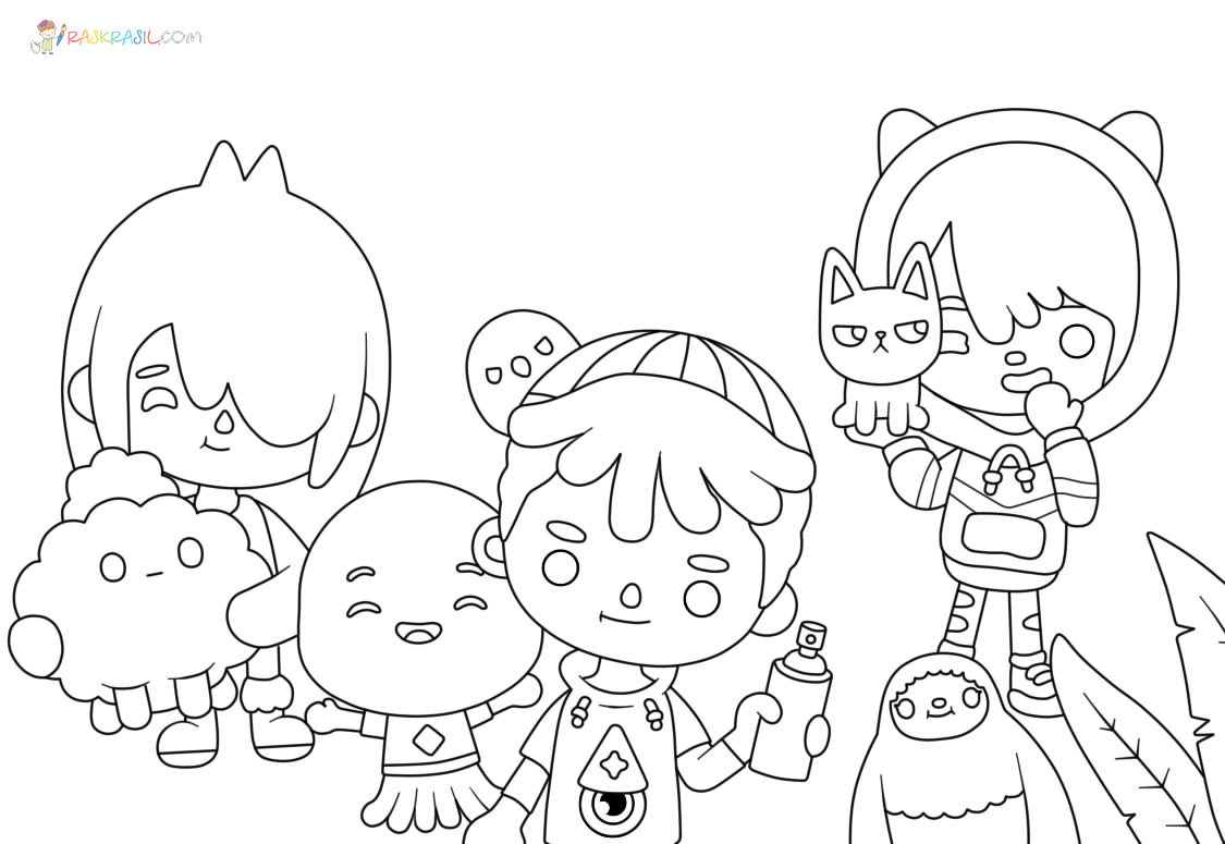 Toca boca coloring pages