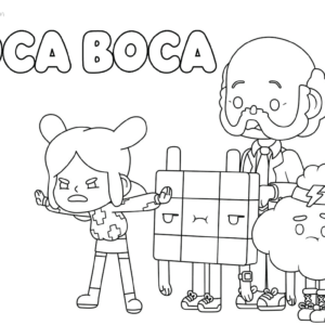 Toca boca coloring pages printable for free download