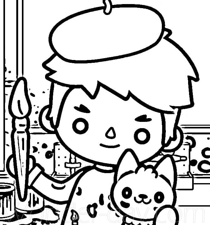 Toca boca coloring pages