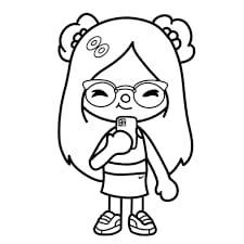 Toca boca coloring pages cute easy drawings cartoon coloring pages