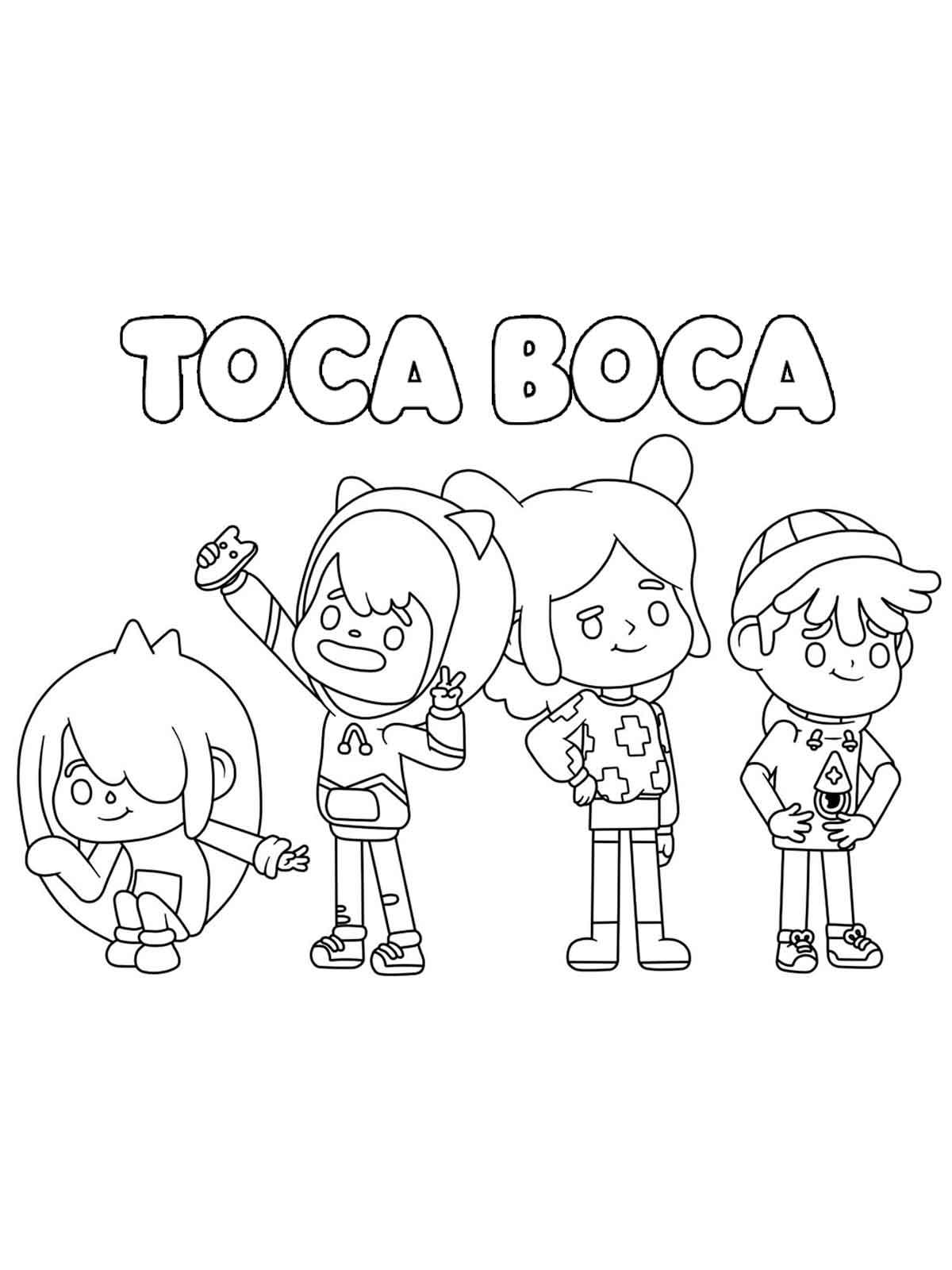 Toca boca coloring pages