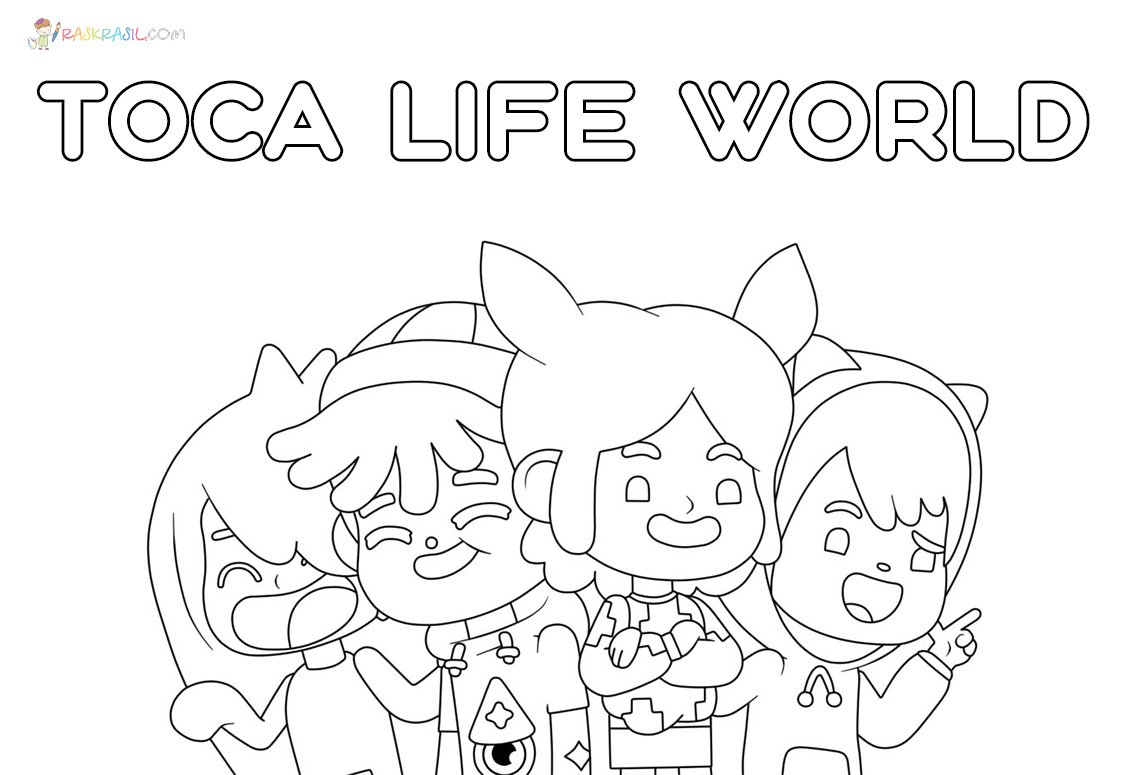 Toca boca coloring pages
