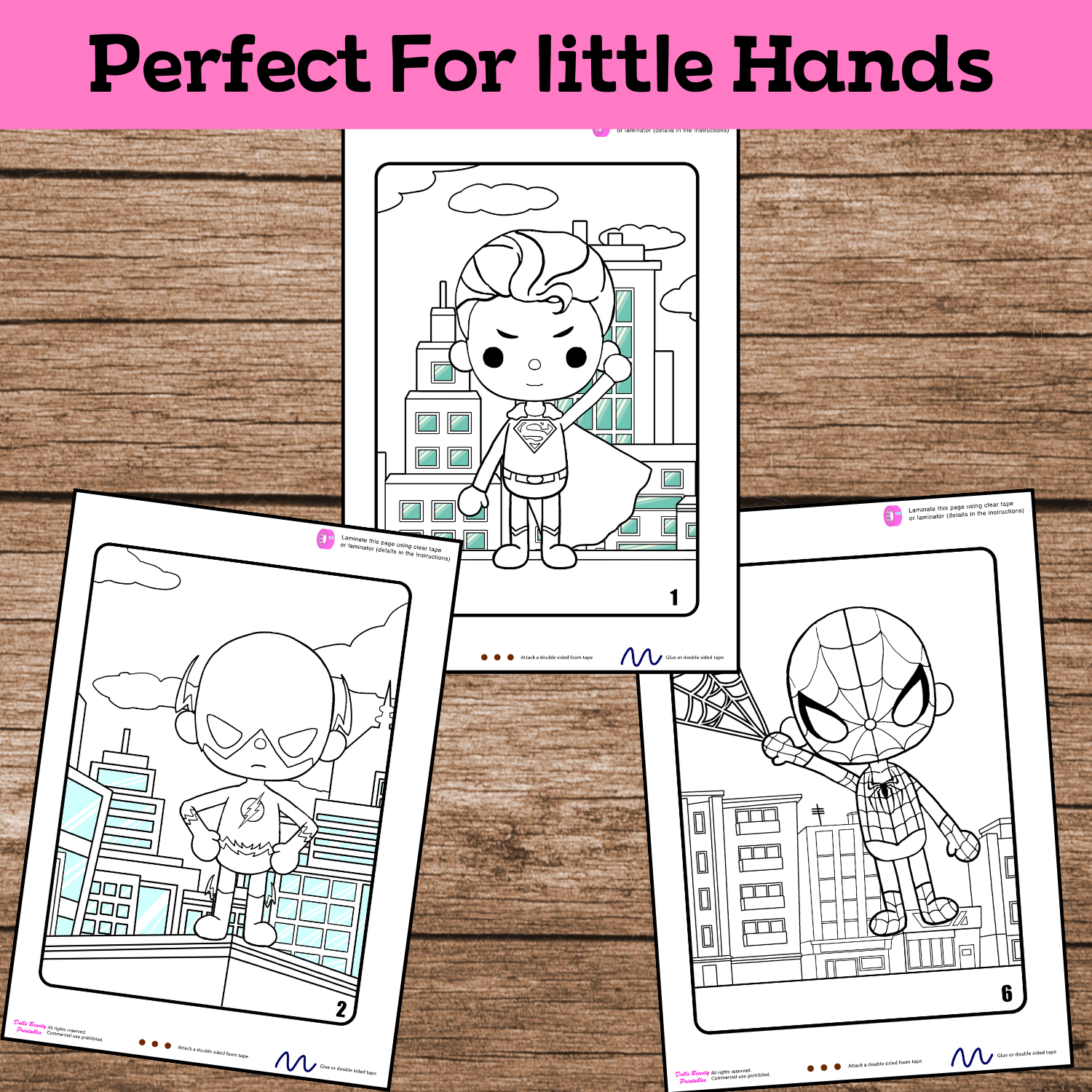 Color toca boca paper doll clothes toca boca super hero papercraft â woa doll craft
