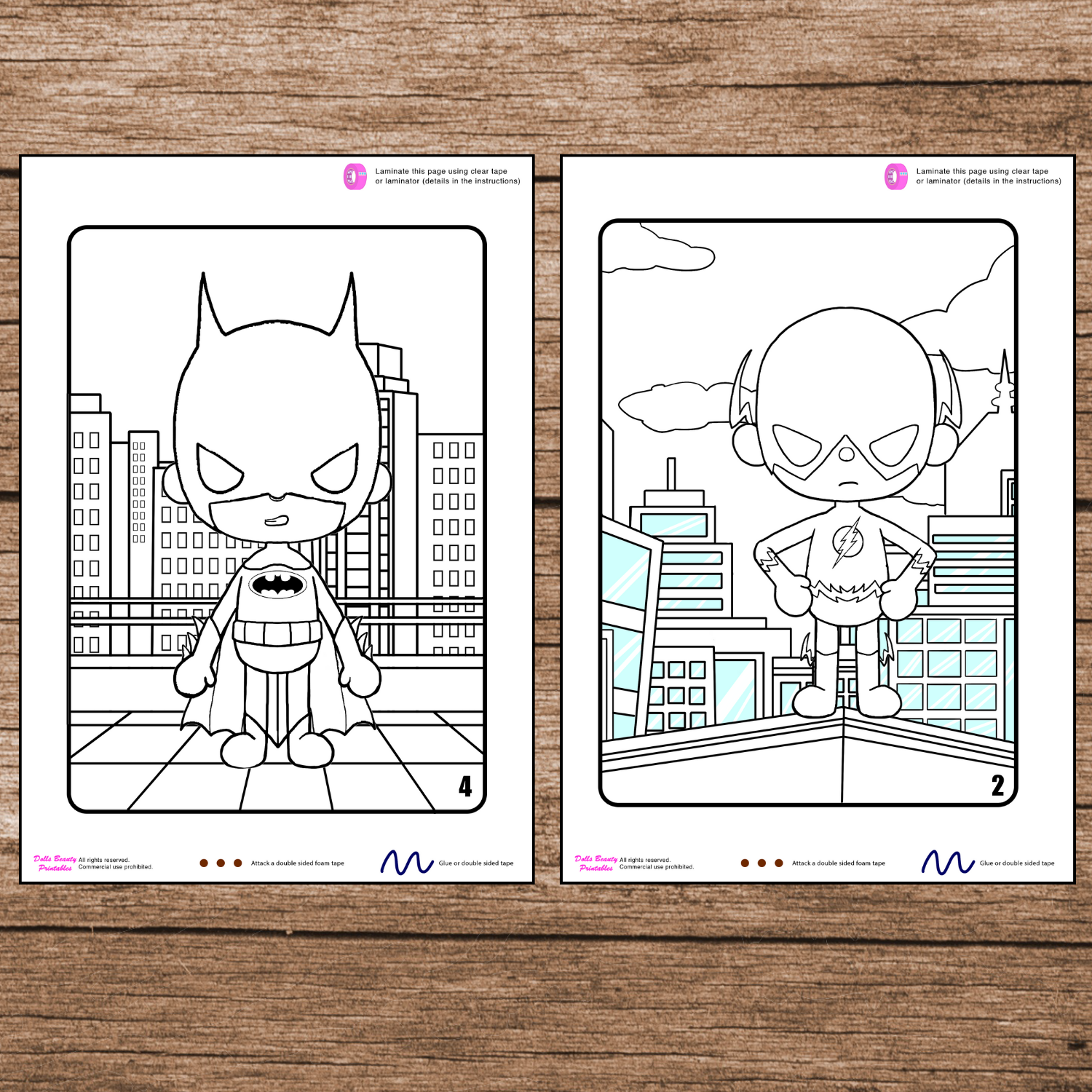 Color toca boca paper doll clothes toca boca super hero papercraft â woa doll craft