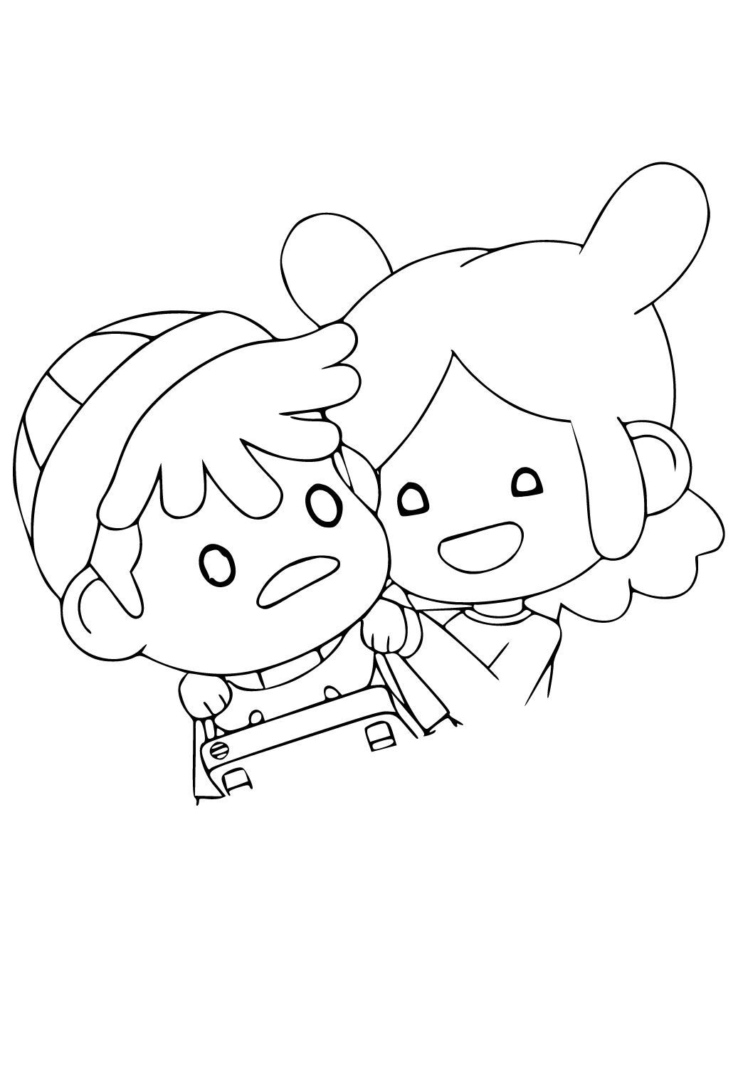 Free printable toca boca friends coloring page for adults and kids