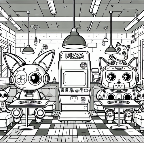 Five nights at freddys coloring pages â custom paint by numbers