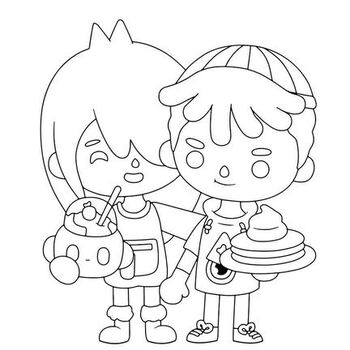 Toca life world coloring pages by coloring book hkm tpt