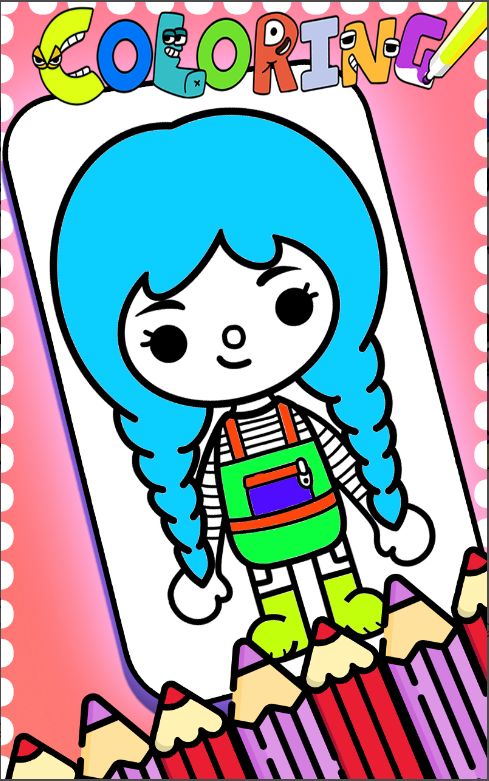 Toca boca mod coloring book android s
