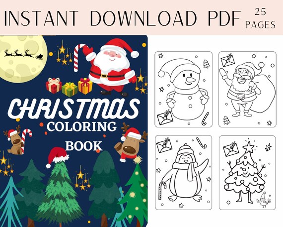 Christmas coloring book for kids