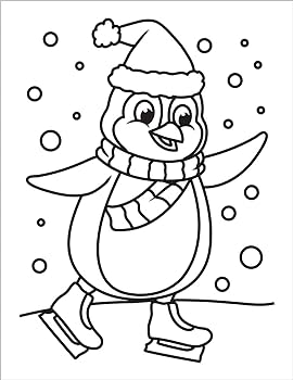 Toddler christmas coloring book for kids ages