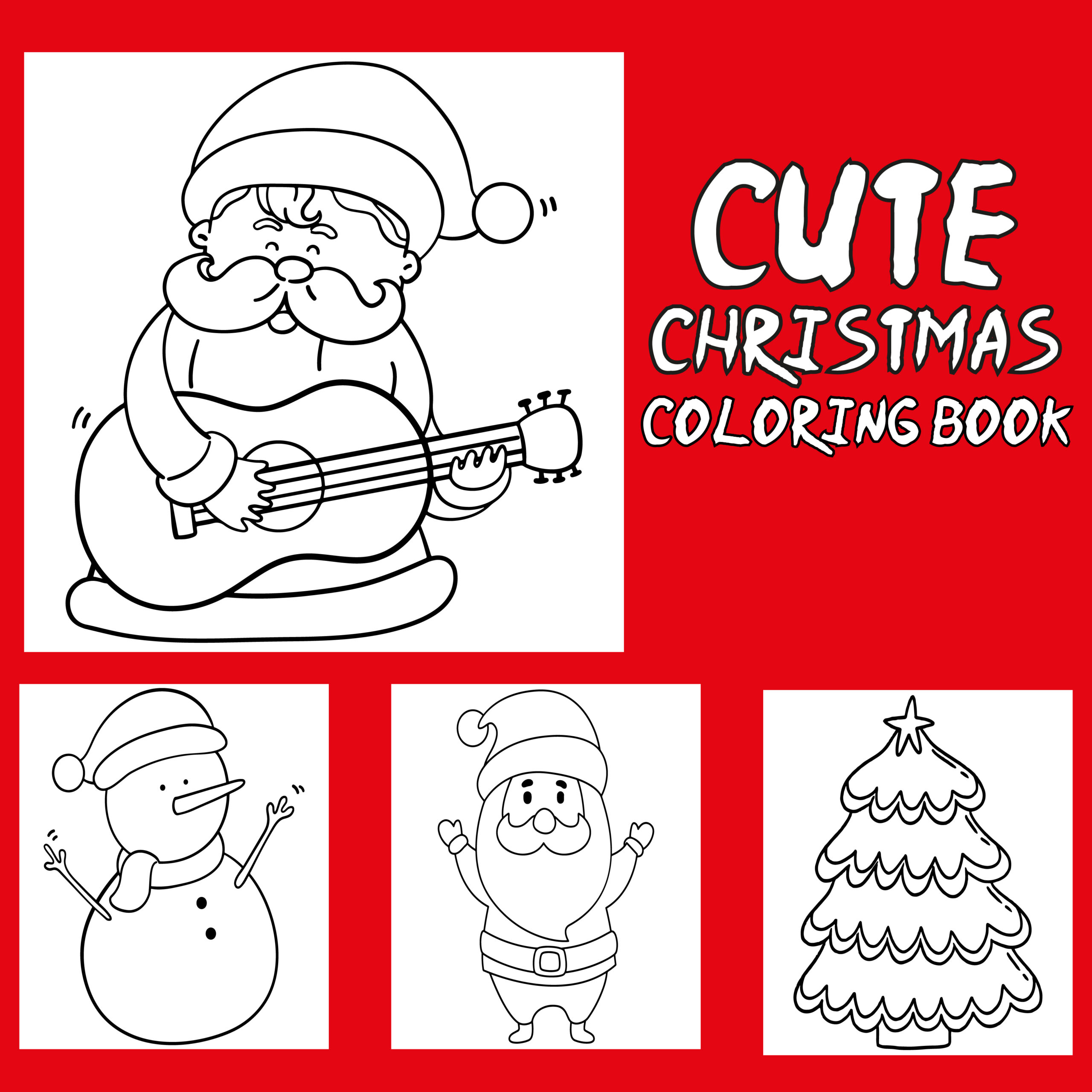 Cute christmas coloring book cute christmas coloring pages for kids made by teachers