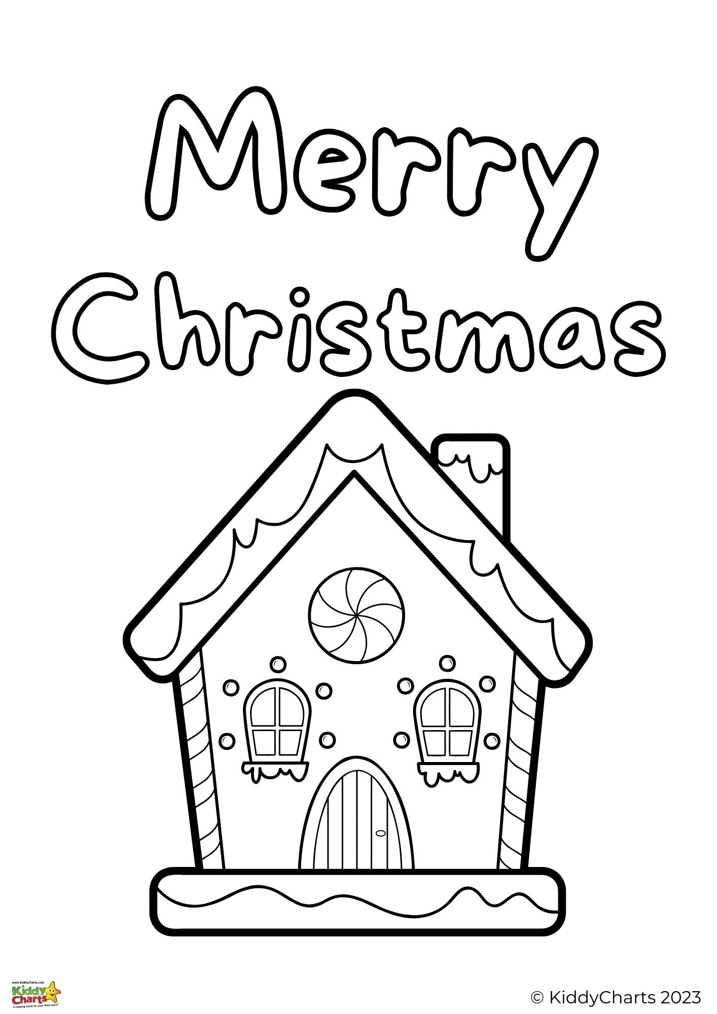 Easy free christmas coloring pages for toddlers