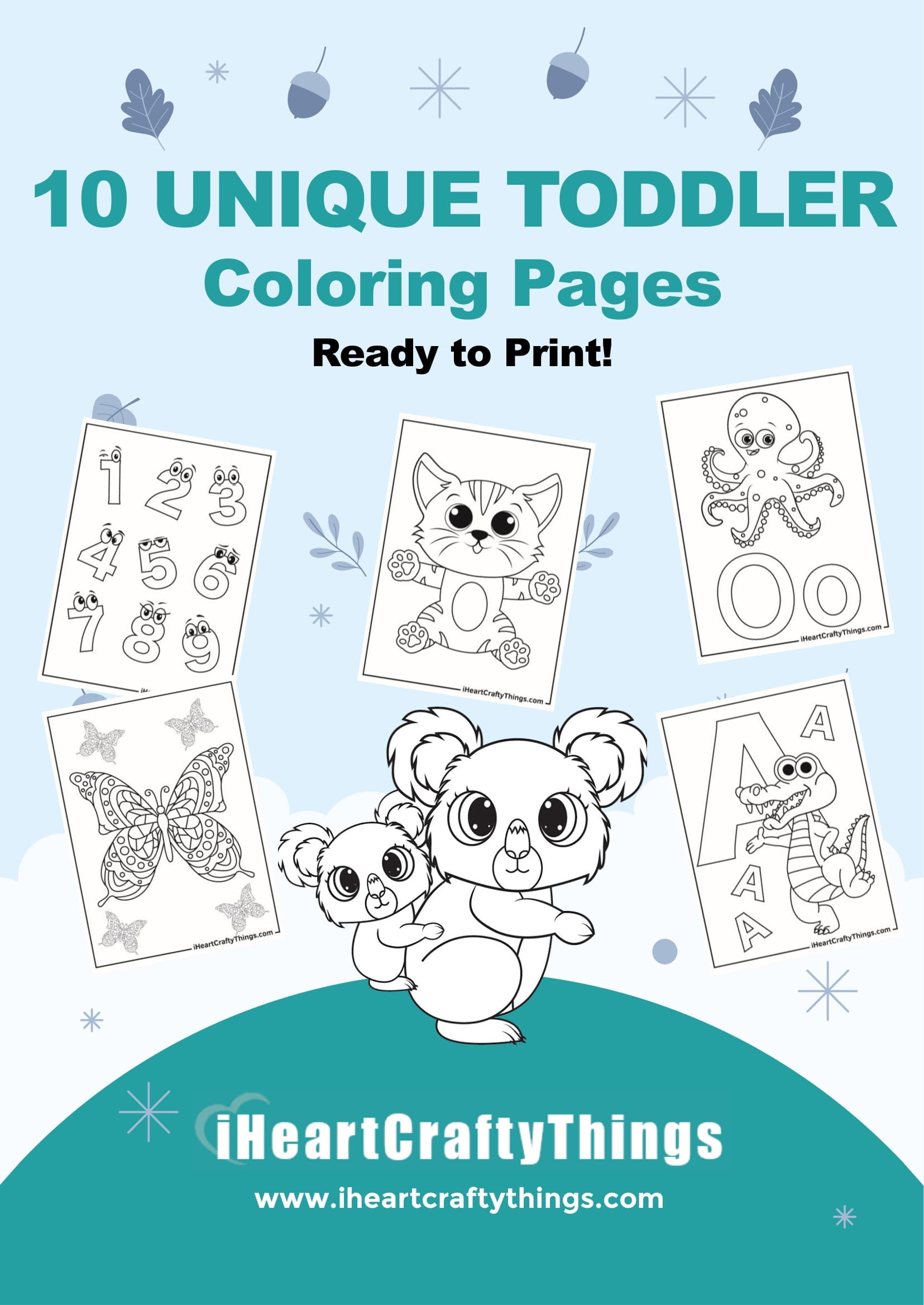 Toddler coloring pages â i heart crafty things