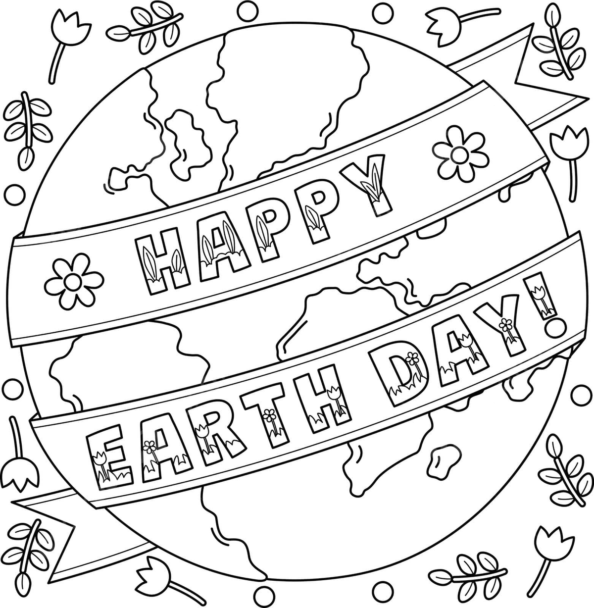 Happy earth day coloring page for kids toddler colouring background vector toddler colouring background png and vector with transparent background for free download