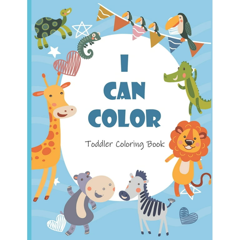I can color toddler coloring book fun simple and educational coloring pages for kids ages