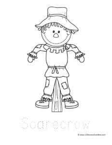 Free simple fall coloring pages