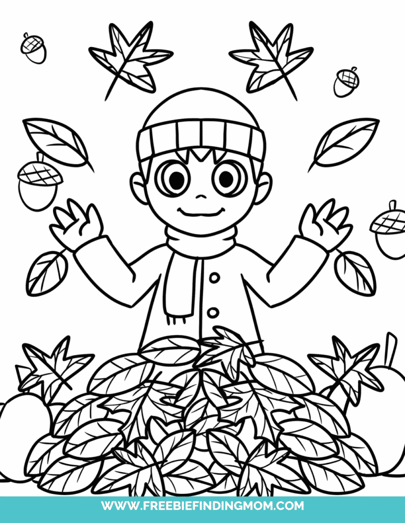 Free printable fall coloring pages for toddlers