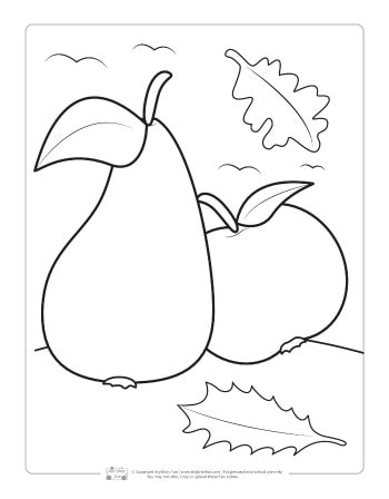 Fall coloring pages for kids