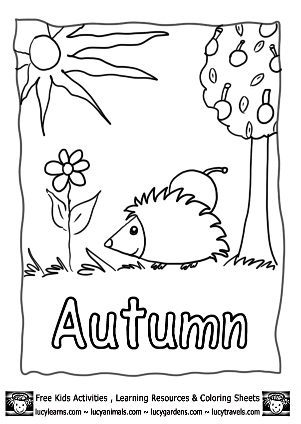 Autumn coloring pages to download and print for free