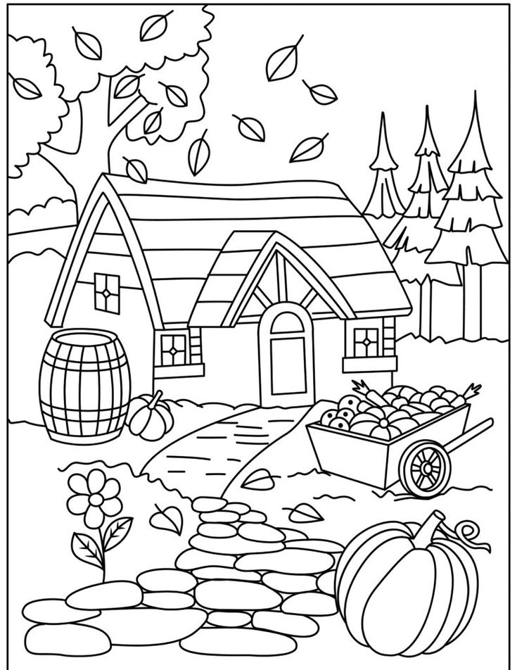 Fantastic fall coloring pages for kids