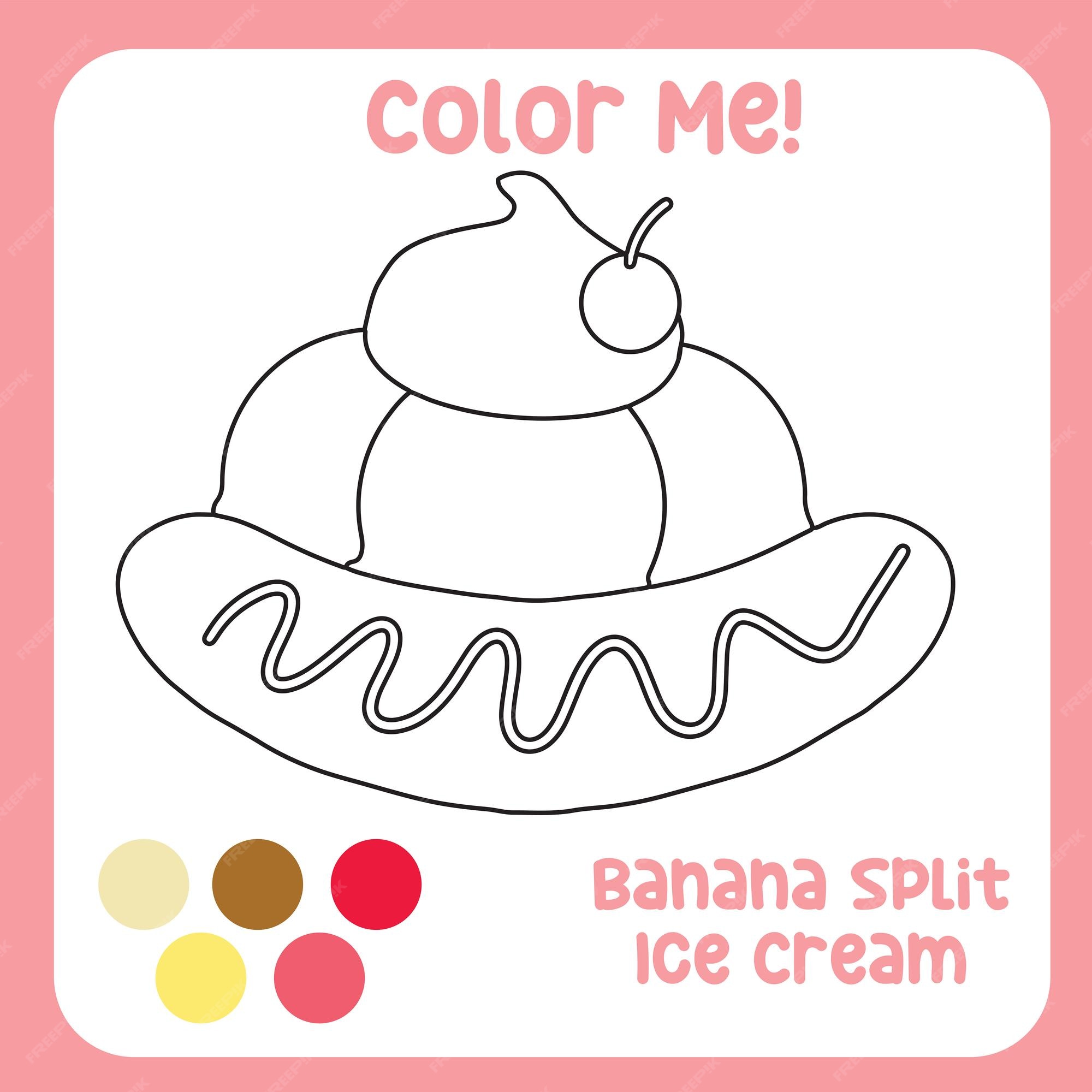 Premium vector coloring activity for children printable coloring page or sheet outline of ice cream vector file