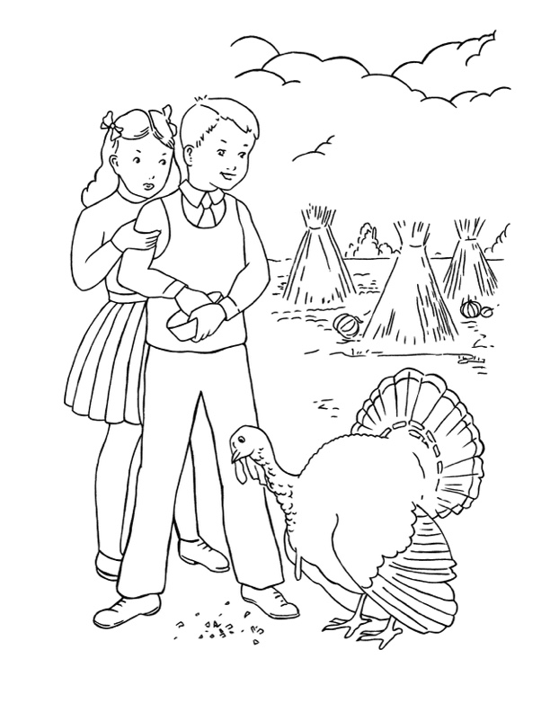 Thanksgiving coloring pages